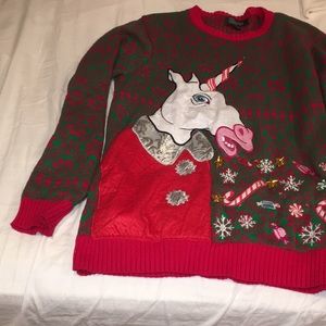 Christmas sweater unicorn